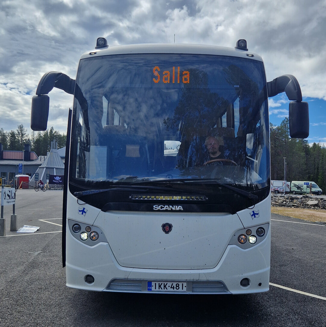 The bus to Salla (not stopping in Sallatunturi)